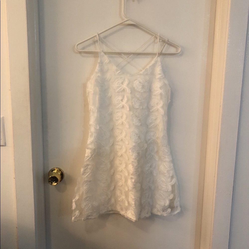 White low back sun/beach dress